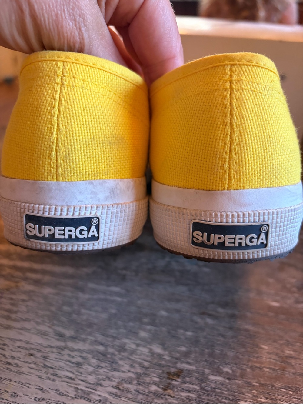 Superga Yellow Canvas Low-Top Sneakers - Women's Casual Shoes - Picture 8 of 11